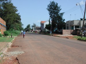 A Typical Street in Jinja