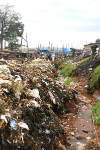 Where there is no trash service, people improvise (Soweto)