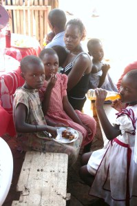 The first time to "eat out" for our Soweto church family
